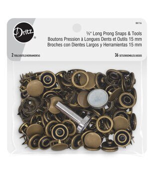 Dritz® Xtra Large Eyelets/Tools- 7/16 10/Pk Brass