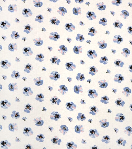 Tossed Floral Super Snuggle Cotton Fabric