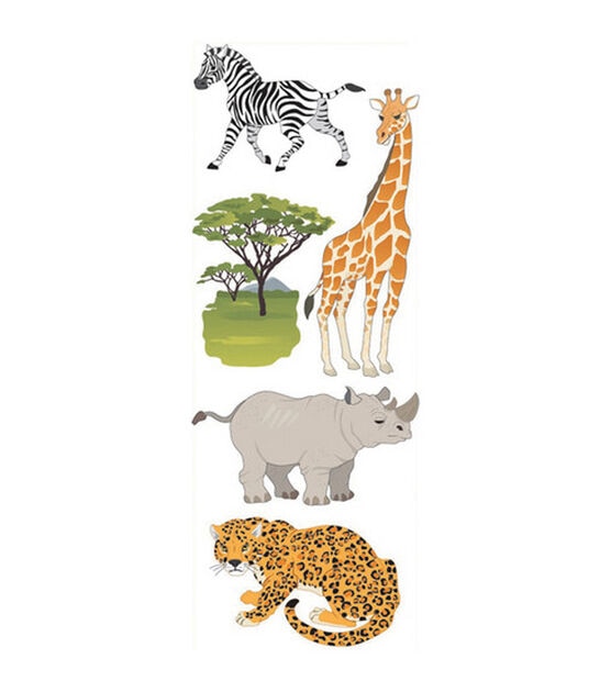 Touch Of Jolee's Dimensional Sticker Safari Animals