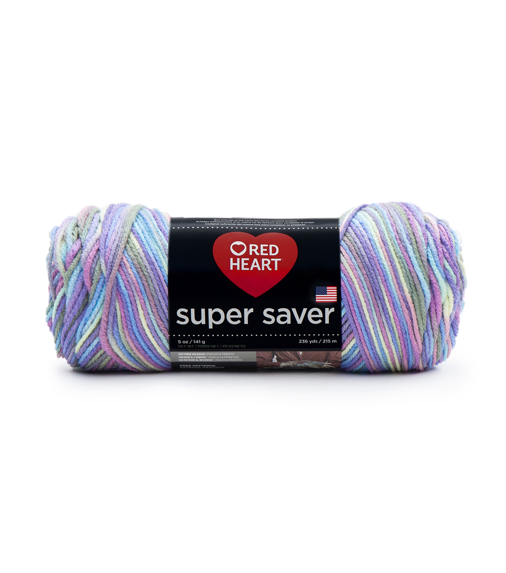 Red Heart Super Saver Worsted Acrylic Yarn, Monet, hi-res