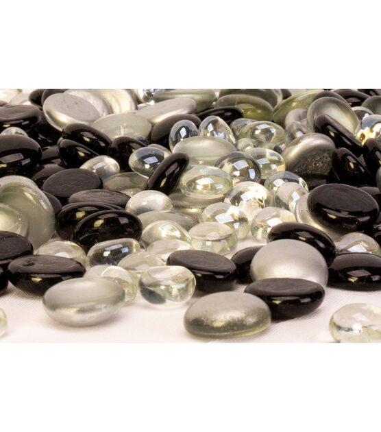 Panacea 3lb Black & Silver Gem Bowl Fillers, , hi-res, image 2