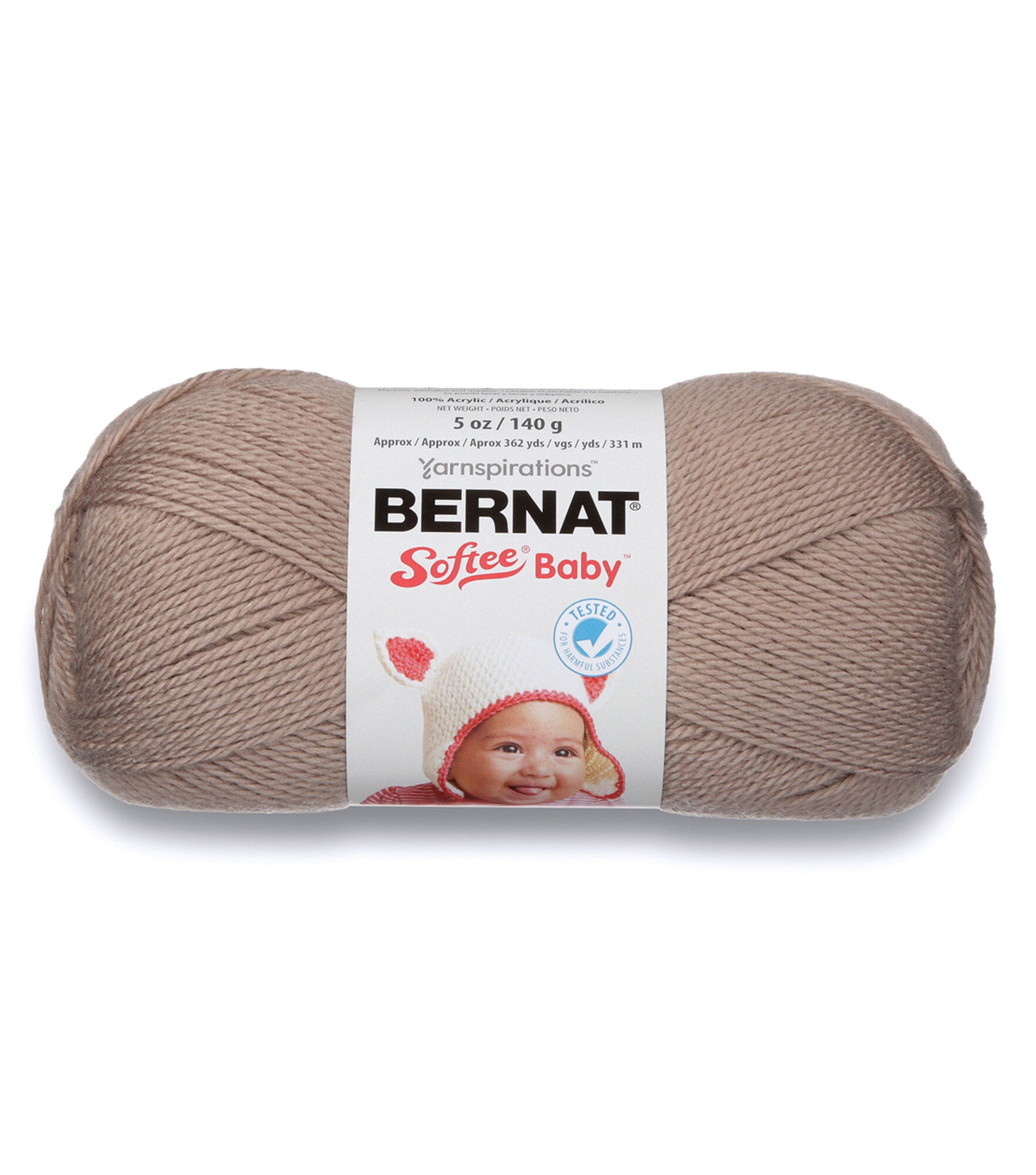 Bernat Softee Baby Light Weight Acrylic Yarn, Little Mouse, hi-res