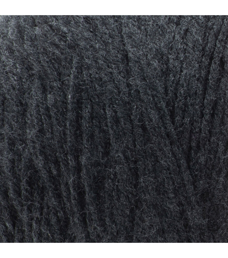 Caron One Pound 800yds Worsted Acrylic Yarn, Dark Grey Mix, swatch, image 39