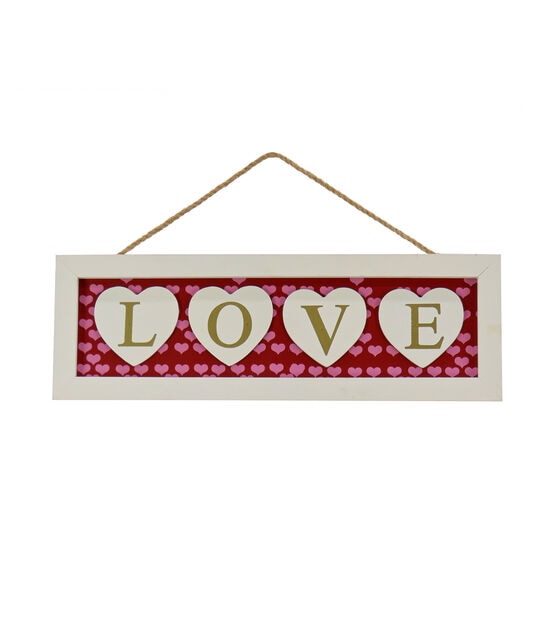 National Tree 16" Valentine’s LOVE Wall Sign
