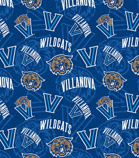 Villanova University Wildcats Cotton Fabric Logos