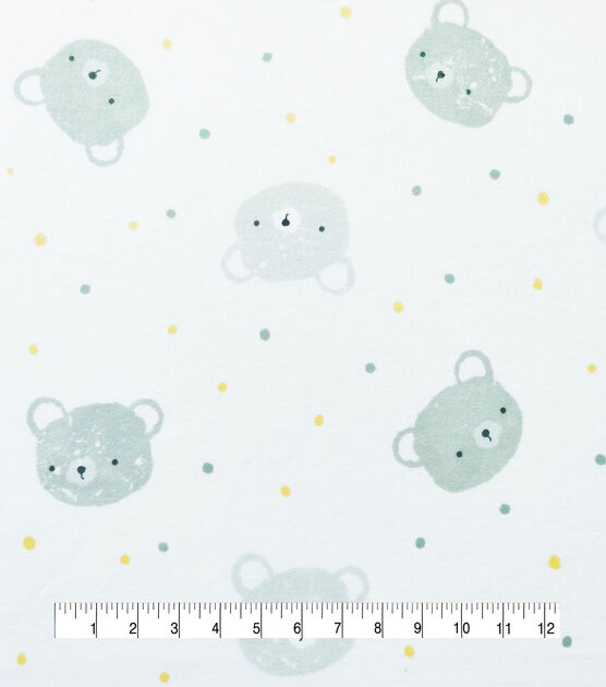 Baby Bear Faces Nursery Flannel Fabric, , hi-res, image 4