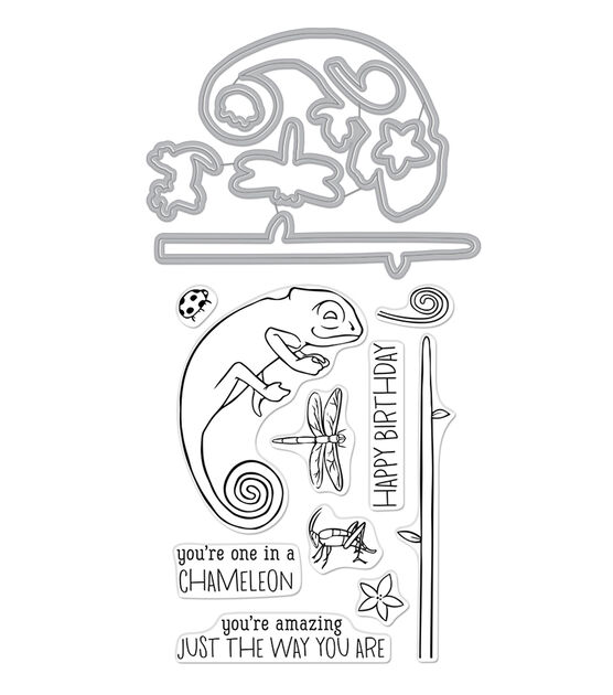 Hero Arts Clear Stamp Set Chameleon