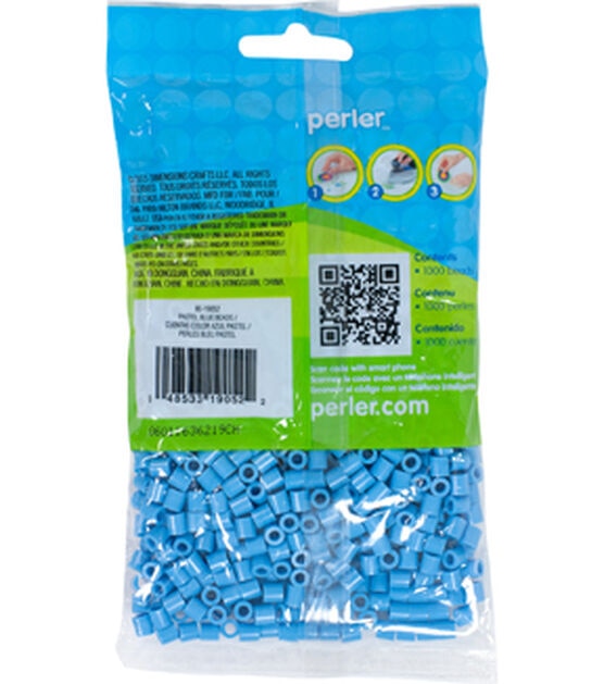 Perler 1000pc Pastel Blue Bead Bag, , hi-res, image 2