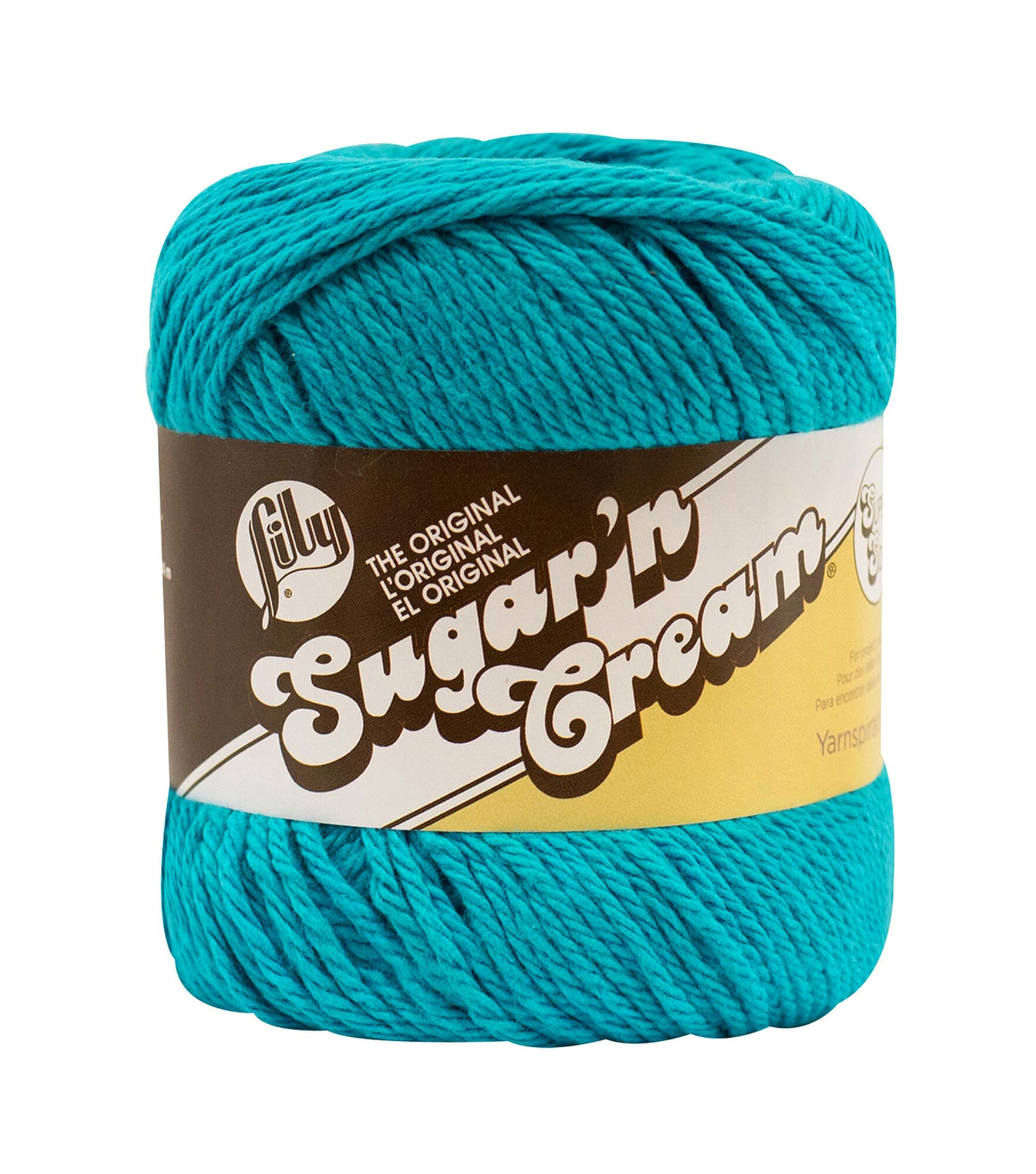 Lily Sugar'n Cream Super Size Worsted Cotton Yarn, Mod Blue, hi-res