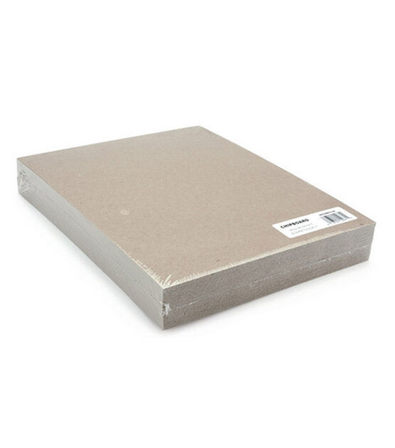 H&S Paper 8 1/2 x 11 Inches Cardboard | 30pt (624 Gsm) Chipboard Sheets | 50 Chipboards per Pack. (White)