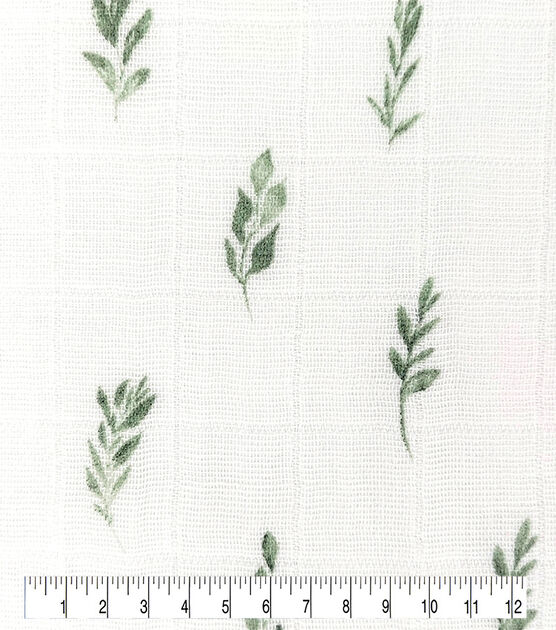 Fresh Picked Leaves Swaddle Nursery Fabric by Lil' POP!, , hi-res, image 3