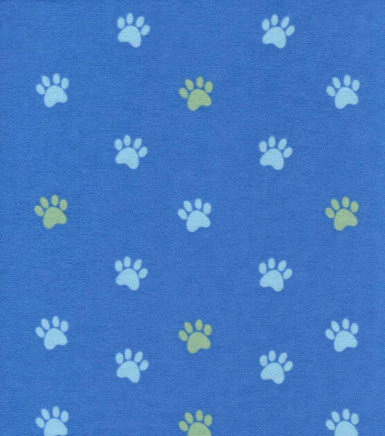 Dog Paws Nursery Flannel Fabric