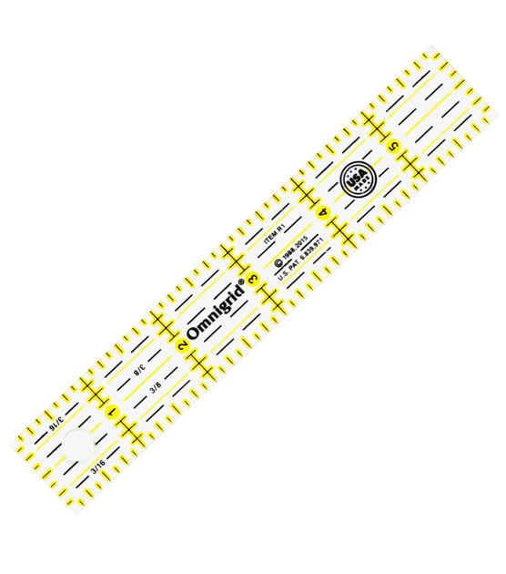 Omnigrid Rectangle Ruler, 1" x 6"