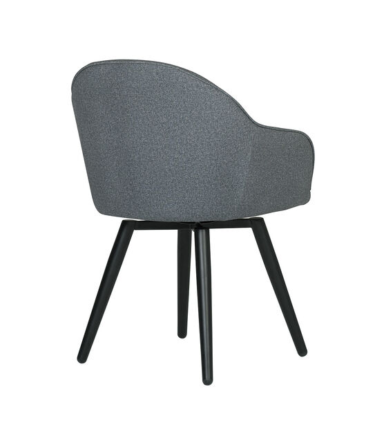 Studio Designs Dome Swivel Arm Chair Charcoal & Black, , hi-res, image 4