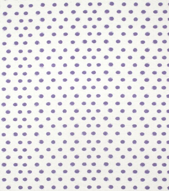 Purple Dots Super Snuggle Flannel Fabric