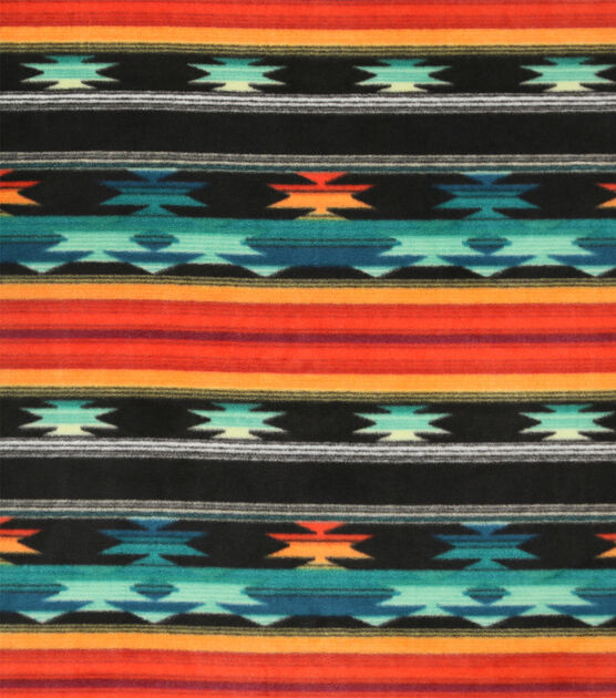 Luxe Fleece Fabric Aztec