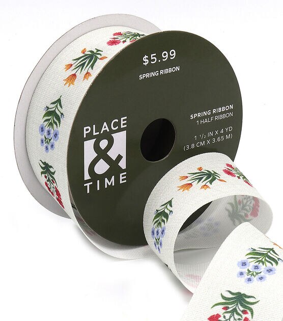 1.5 x 12' Spring Lilac Frayed Chiffon Ribbon by Place & Time