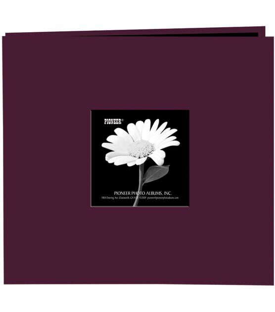 Book Cloth Cover Postbound Album With Window 8"X8" Herbal Green, , hi-res, image 1