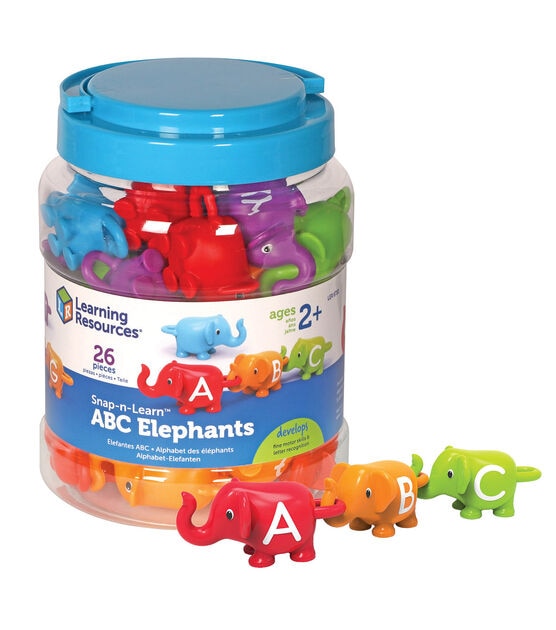 Learning Resources 26ct Snap n Learn ABC Elephants Toy