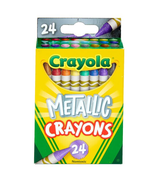 Crayola 4.5" Metallic Crayons 24ct