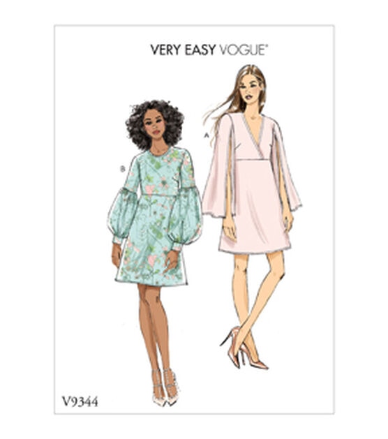 Vogue V9344 Size 14 to 22 Misses Dress Sewing Pattern