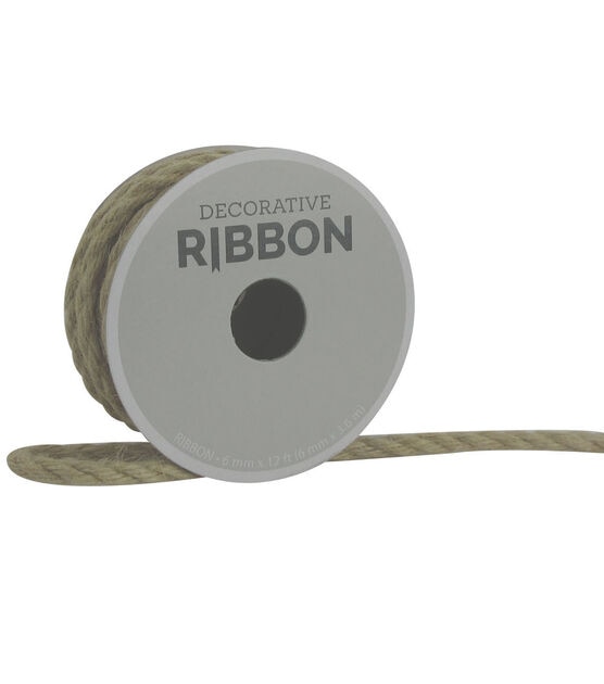 Decorative Ribbon 6mm Cord Ribbon Natural