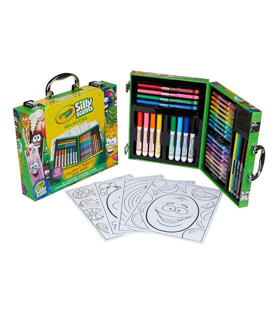 Crayola Silly Scents Mini Inspiration Art Case Coloring Set Pack Of 52 -  Office Depot
