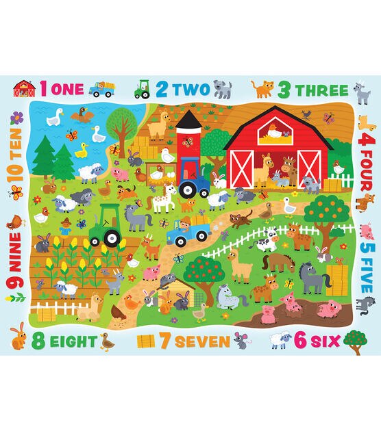 MasterPieces 19" x 14" Counting on the Farm Nature Jigsaw Puzzle 48pc, , hi-res, image 2