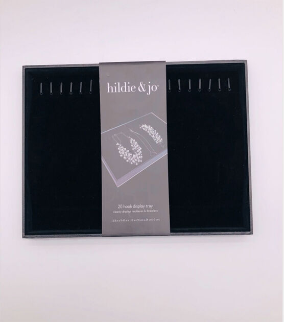 14" Velvet Bracelet Display Tray With Hooks by hildie & jo, , hi-res, image 1