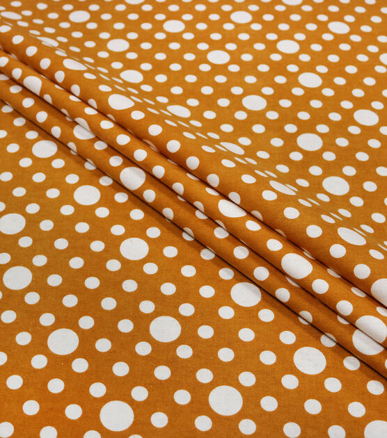 POP! Mustard Dot Super Snuggle Flannel Fabric, , hi-res, image 2