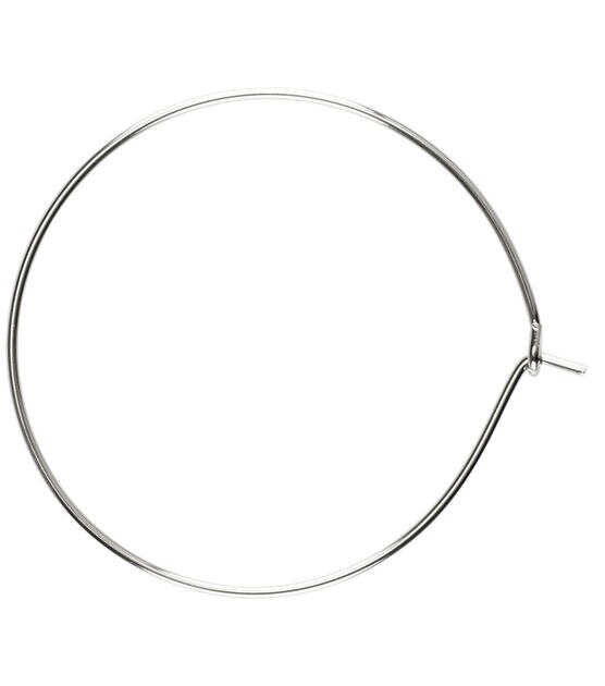 4" Stainless Steel Earring Hoops 22pk by hildie & jo, , hi-res, image 2