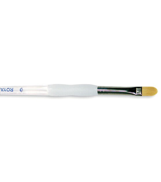 Royal Brush Soft Grip Golden Taklon Filbert Brush Size 10