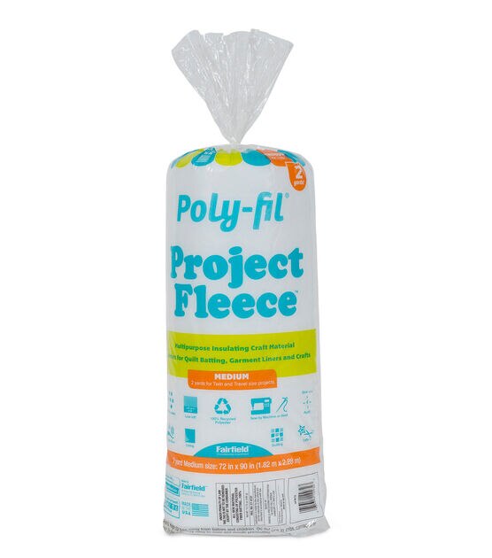 Poly Fil Project Fleece Batting 72" x 90"