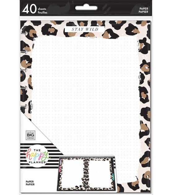 The Happy Planner Classic 40 Sheet Leopard Fill Paper