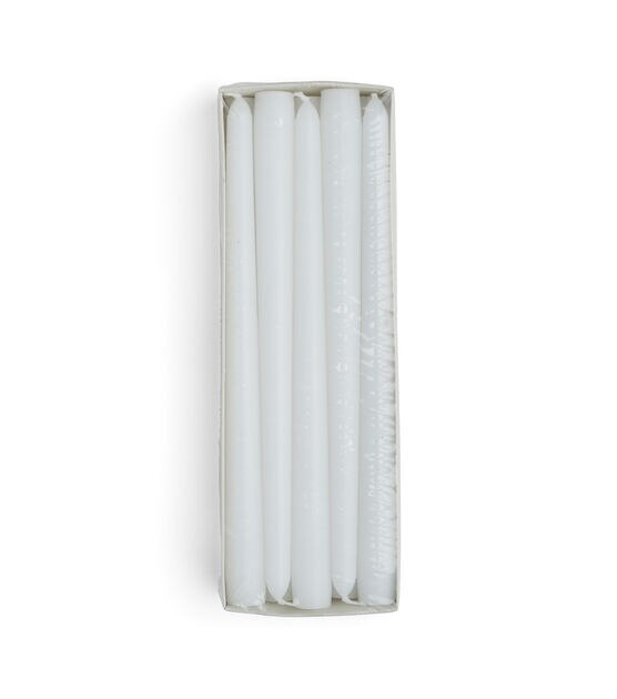 Unscented Taper Candles 10pk- White