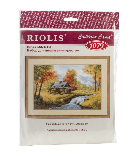 RIOLIS 15" x 10" Autumn View Counted Cross Stitch Kit