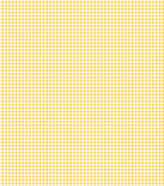 Yellow Checks Quilt Cotton Fabric by Keepsake Calico, , hi-res, image 2