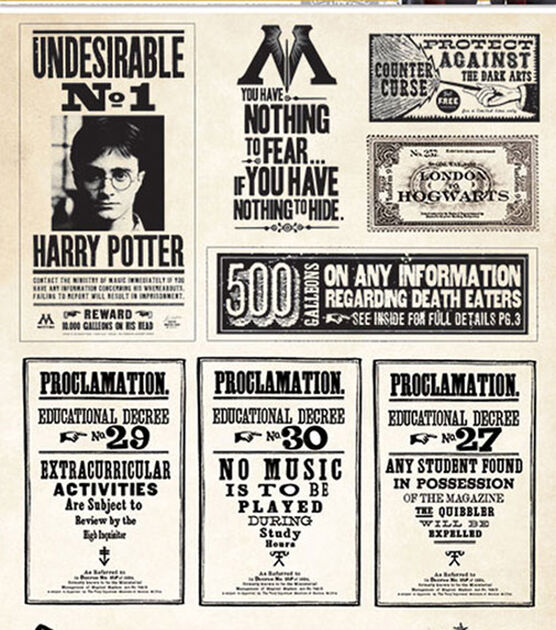 Harry Potter Papers And Proclamations Stickers