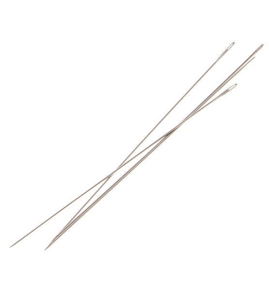 English Beading Needles, 45mm long, Size 15 (Extra Thin) - Golden Age Beads