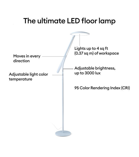 Cricut Bright 360 Ultimate LED Floor Lamp, , hi-res, image 2