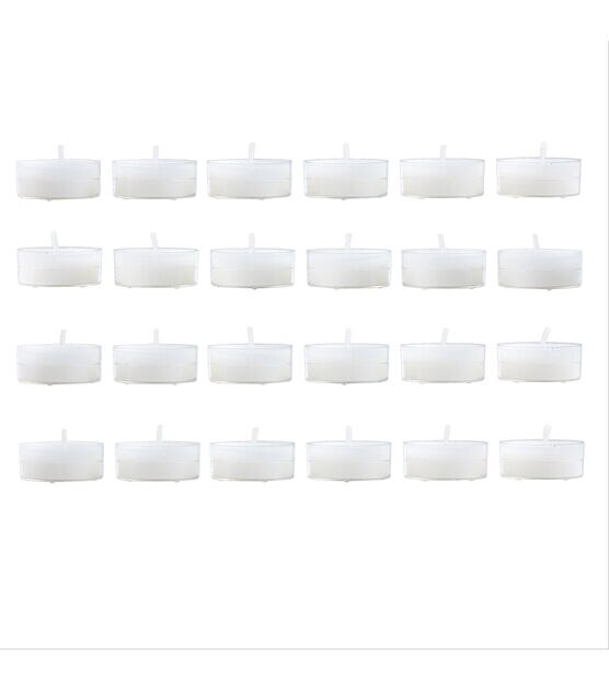 24pk White Unscented Tealights by Hudson 43, , hi-res, image 3