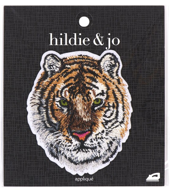 2.5" x 3" Tiger Head Patch by hildie & jo