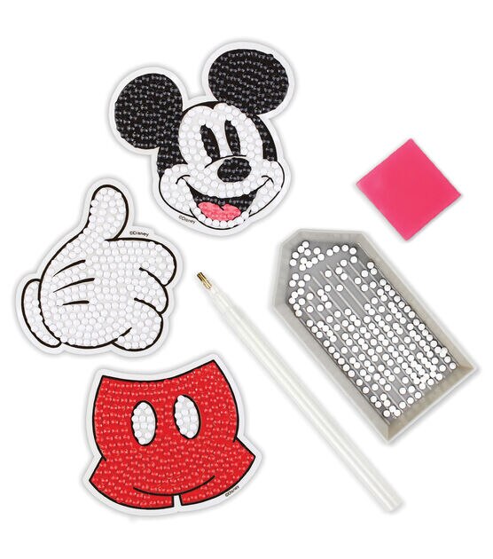 Camelot Dotz 3" Disney Mickey Icons Diamond Painting Sticker Kit 6ct, , hi-res, image 2