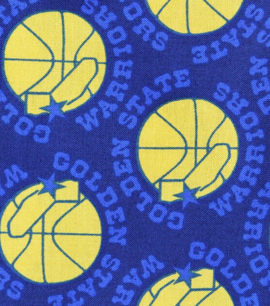 Golden State Warriors Cotton Fabric Vintage Logo
