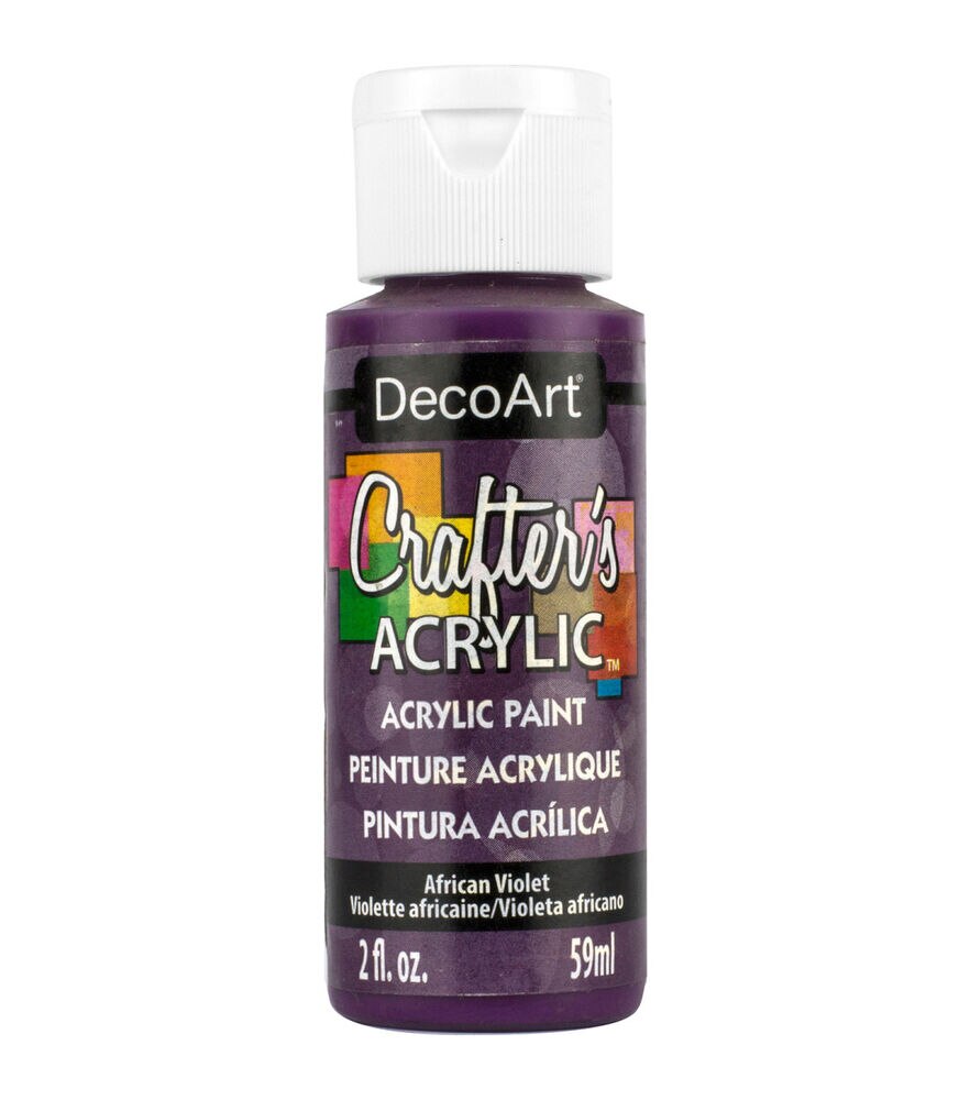 Crafter%27s+Acrylic+All-purpose+Paint+2oz+Fabric+Medium+016455545775 for  sale online