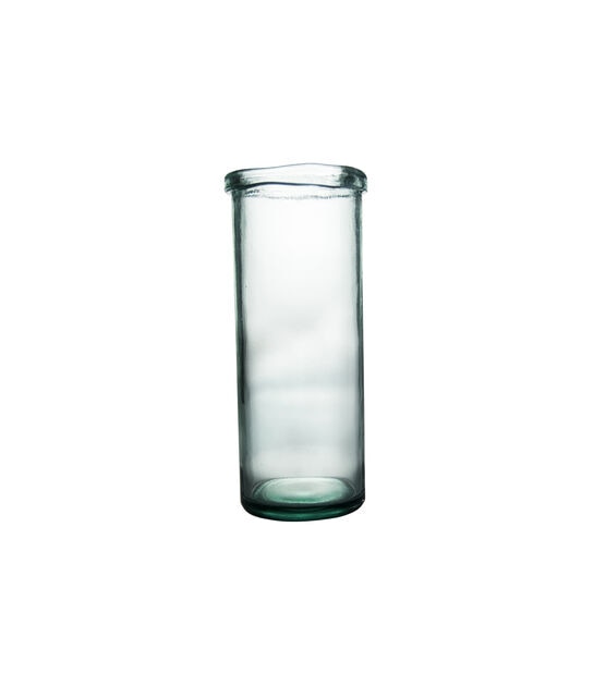 14" Clear Cylinder Glass Simplicity Vase by Bloom Room