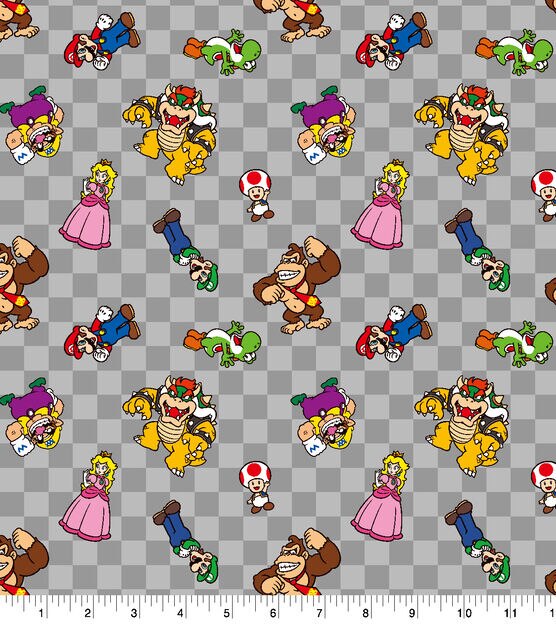 Nintendo Multi Super Mario Cotton Fabric