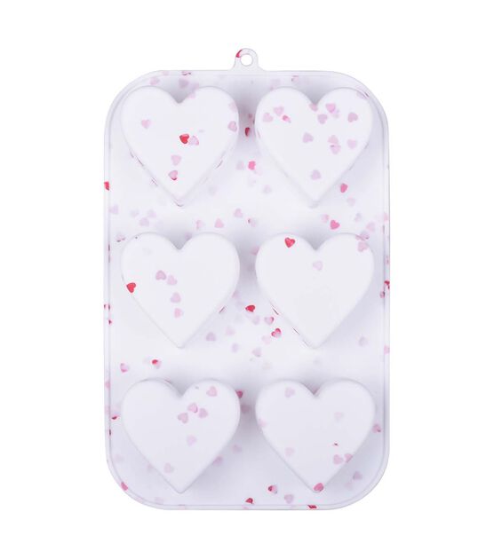 Heart Candy Studs Silicone Mold Palette 8 Pairs Valentine (D4)