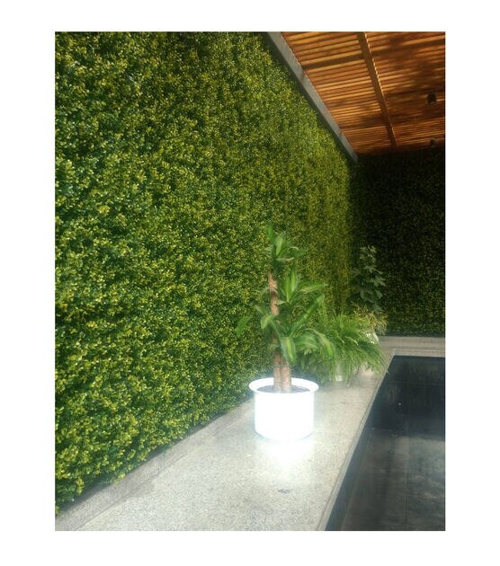 Greensmart Dekor 20" Artificial Ficus Spring Style Plant Wall Panels 4pk, , hi-res, image 7
