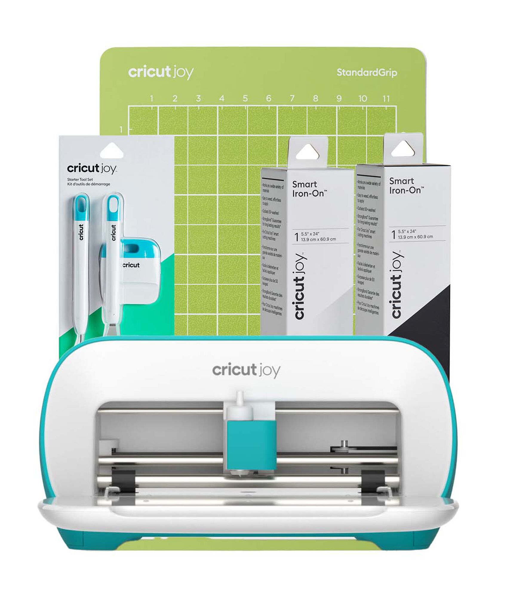 Cricut Joy Smart StrongBond Glitter Iron-On Bundle - Black, Gold, Silver,  White 